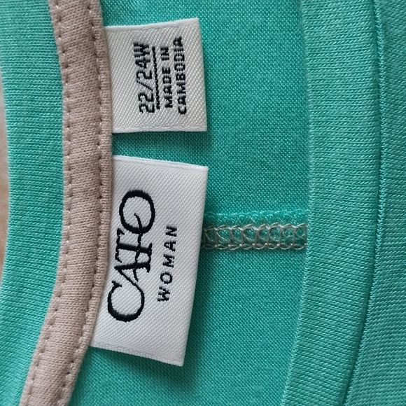 Cato Woman Plus Size 22/24W Shortsleeve Top - Picture 4 of 6